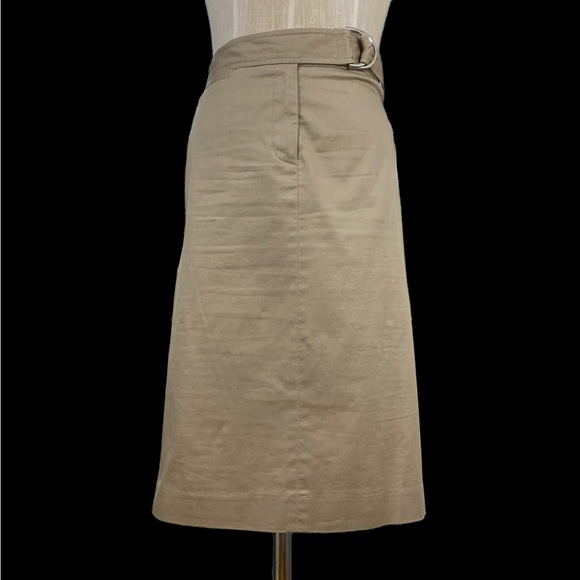 Tan Pencil Skirt with Charming Details - Picture 1 of 10